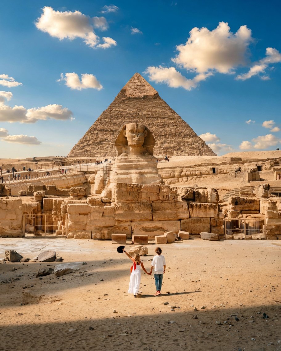 Full-Day Tour from Hurghada to Cairo Pyramids & Museum (by HIACE)